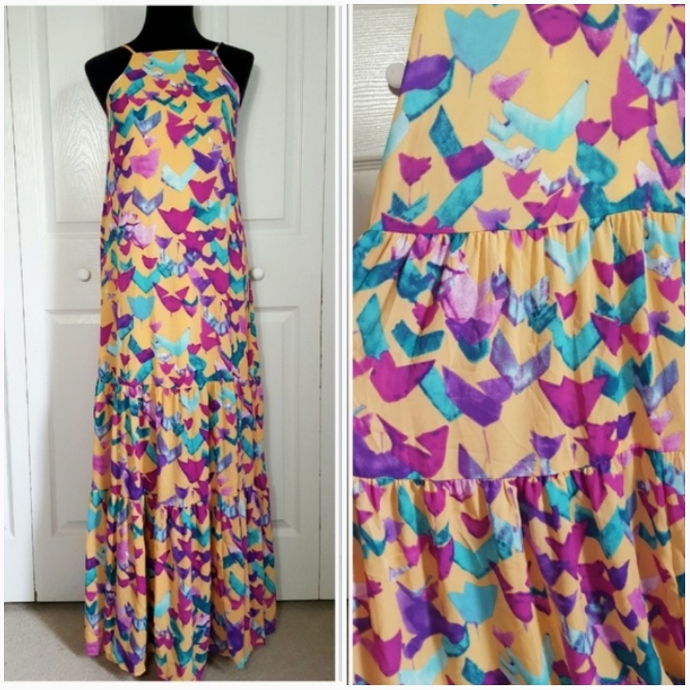 Asher by Fab'rik Summit Tiered Maxi Dress